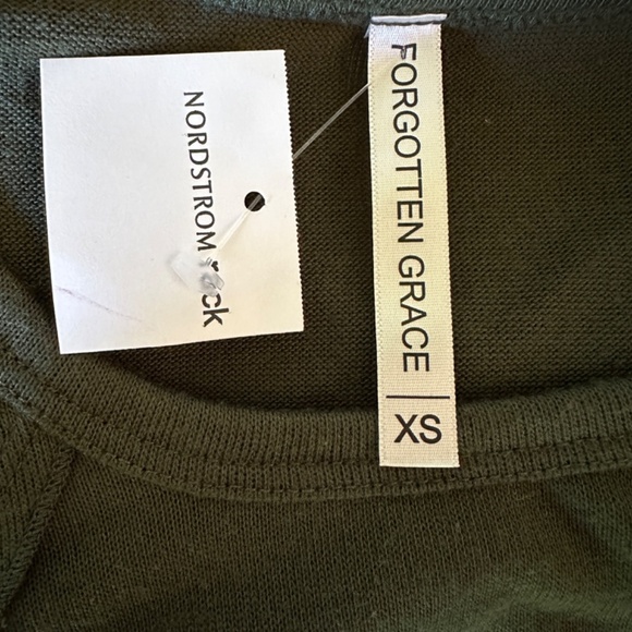 *FORGOTTEN GRACE* Green Long Sleeve Shirt Size XS NWT - Picture 7 of 8